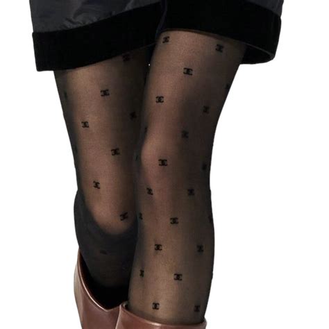 chanel print stockings|chanel tights dupes.